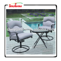 Patio aluninum garden round table and chair bistro set